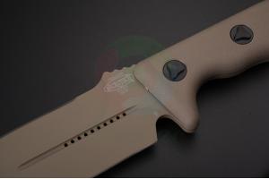 美国正品原装进口MICROTECH微技术101-1TA Crosshair D2钢双锋双刃野外丛林军用战斗直刀