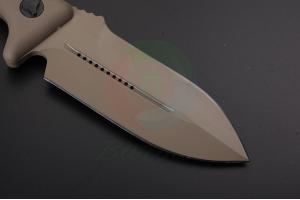 美国正品原装进口MICROTECH微技术101-1TA Crosshair D2钢双锋双刃野外丛林军用战斗直刀