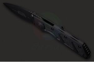 美国原装正品进口MICROTECH微技术153-1T D.O.C矛头全刃黑色涂层战术折叠刀