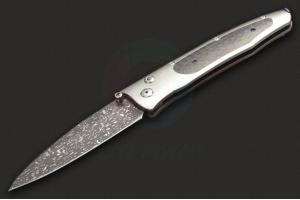 正品进口美国William Henry威廉亨利B30-TCD Lancet柳叶刀系列大马士革钢绅士折刀