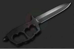 正品美国Cold Steel冷钢80NTP Chaos Double Edge匕首型SK-5弹簧钢双刃战斗直刀
