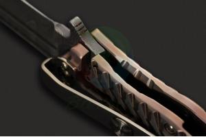 DDR Darrel Ralph达雷尔·拉尔夫MADD MAXX4 Omega缎磨铜色定制款大马士革钢折刀