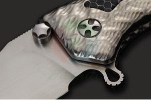 美国手工刀匠DDR Darrel Ralph达雷尔·拉尔夫定制款作品GH-3D Black弹簧助力快开折刀