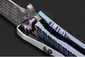 美国手工名匠大师DDR Darrel Ralph达雷尔·拉尔夫定制款超大尺寸版大马士革钢收藏折刀
