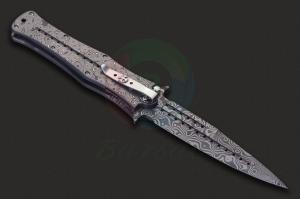 DDR Darrel Ralph达雷尔·拉尔夫大师定制款MADD MAXX5.5匕首型单锋大马士革快开折刀