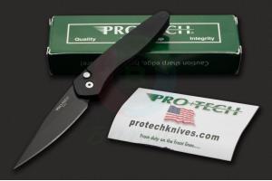正品美国进口PROTECH超技术3407 Protech Newport纽波特系列铝合金柄黑色涂层平刃侧跳