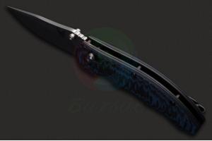 正品美国进口BENCHMADE蝴蝶Butch Ball设计300-1蓝黑G10柄154CM钢刀鳍轴锁战术折刀