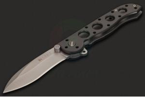 正品CRKT哥伦比亚河M21-02 AUS-8不锈钢缎面拉丝刃铝合金柄宽腹矛头随身折叠刀