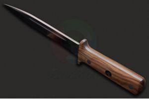 西班牙正品进口CUDEMAN库德曼286-L双河橄榄木柄缎面拉丝矛头全刃格斗型军用刺刀