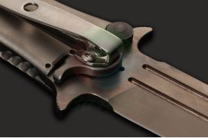 美国进口达雷尔·拉尔夫HTM MFDRMM55 刺刀风格CPMS30V不锈钢喷砂面铝合金柄战术折刀