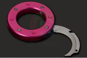美国原装正品进口Mantis螳螂MU-6 Cyclops Pink独眼巨人系列AUS-8钢粉色环形爪刀/颈刀