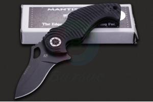 原装正品进口美国Mantis螳螂MT-5 Kunitza黑色涂层154-CM不锈钢全刃S形重型战术折刀