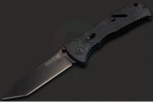 美国原装正品进口SOG哨格TF-7 AUS-8不锈钢Tanto形刀头镀漆黑刃三叉折刀