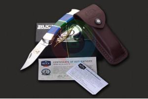 美国原装正品进口BUCK巴克0110LUSCC1-B BCCI25周年限量纪念版镜面110折叠EDC口袋刀