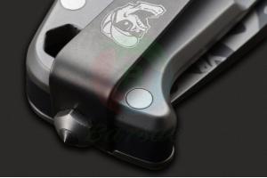意大利正品进口美国DPX装备DPHSF120黑色LOGO个性涂层3D雕刻钛柄带背夹随身折叠刀