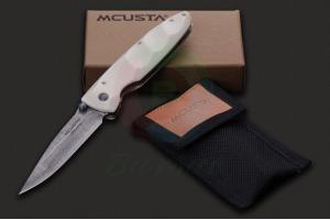原装正品日本进口MCUSTA传世家徽MC25D日本传统工艺与现代科技结合作大马士革钢折叠刀
