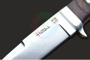日本正品进口Hattori服部刃物HD-700 Drop Point Hunter桃木柄水滴头户外生存随身猎刀