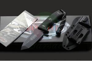 美国MICROTECH微技术103-1 Currahee 科拉希 ELMAX不锈钢黑色全刃几何头军用战术直刀