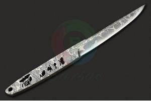 日本著名研磨达人KikuMatsuda松田菊男KM-870 SMALL KNIFE一体龙骨结构镂空小颈刀