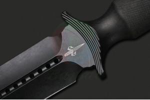 美国正品进口MICROTECH微技术ADO-L一体双锋双刃DLC涂层剑型匕首刃剑标军用战术直刀