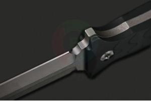 高端名刀正品美国MICROTECH微技术H003-5A一体龙骨结构剑型双锋双刃喷砂面军用战斗直刀