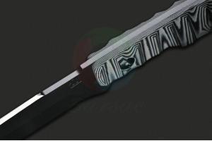 美国进口名刀Crusader Forge十字军锻造刀具TCFM02黑白迷彩G10柄双锋双刃格斗直刀