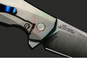 美国Zero Tolerance零误差与定制刀匠Dmitry Sinkevich合作设计款ZT0456羊蹄式钛柄折叠刀