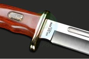 正品进口美国BUCK巴克75周年特别纪念版 119BRS-B 黄檀木柄回形刃头经典野外狩猎刀