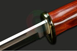 正品进口美国BUCK巴克75周年特别纪念版 119BRS-B 黄檀木柄回形刃头经典野外狩猎刀