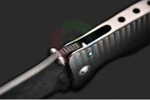 意大利Lion steel钢狮刀具Molletta设计 SR-1D RG 雨滴纹大马士革钢灰色钛柄战术随身折叠刀