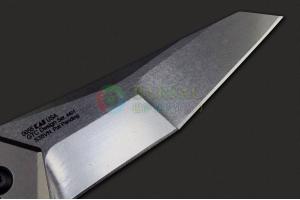 美国Zero Tolerance零误差与GTC合作设计款 0055 灰色钛柄一体锁几何头石洗刃战术折叠刀
