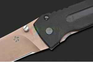 日本手工刀匠Nemoto 根本朋之 KOHRIN 香林 G10柄一体式框架锁褐色刃战术防身折叠刀