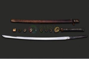 日本昭和时期著名手工刀匠石原兼直二战原品日本收藏军刀/日本武士刀
