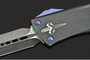 MICROTECH 微技术 Troodon Double Edge 定制版伤齿龙 M390钢双锋匕首刃战术直出跳刀