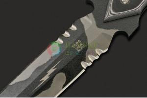 美国T.O.P.S托普斯 MAK 7 Military Assault Knife 1095高碳钢双半齿刃战术军事突击刀