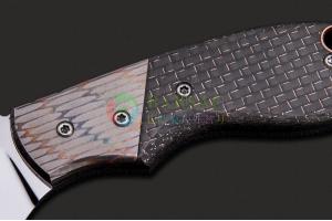 美国ABS刀匠协会JS级资深名匠史蒂夫·克力52100工具钢镜面手工战术直刀