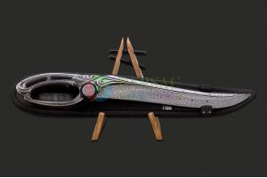 瑞典国宝AKI北欧第一刀具大师罗杰·博格手工锻造六段土耳其星云大马士革钢极品艺术收藏刀