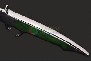 法国国宝级大师世界艺术刀剑最高殿堂AKI名匠查尔斯·布林卡RWL34不锈钢镜面战术直刀