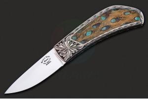 美国刀匠协会名匠布奇·比弗奢华名作精美随身便携式高端口袋折叠刀