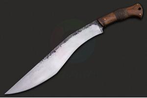 加拿大著名刀剑艺术家、美国刀匠协会双料会员斯图尔特·布兰森手工锻打烧刃尼泊尔狗腿刀