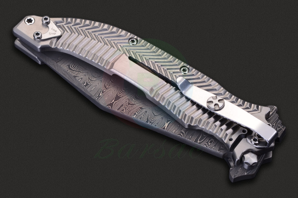 2014年美国Blade Show亚特兰大刀展藏品DDR Darrel Ralph达雷尔·拉尔夫大师全手工大马士革锻造收藏折刀