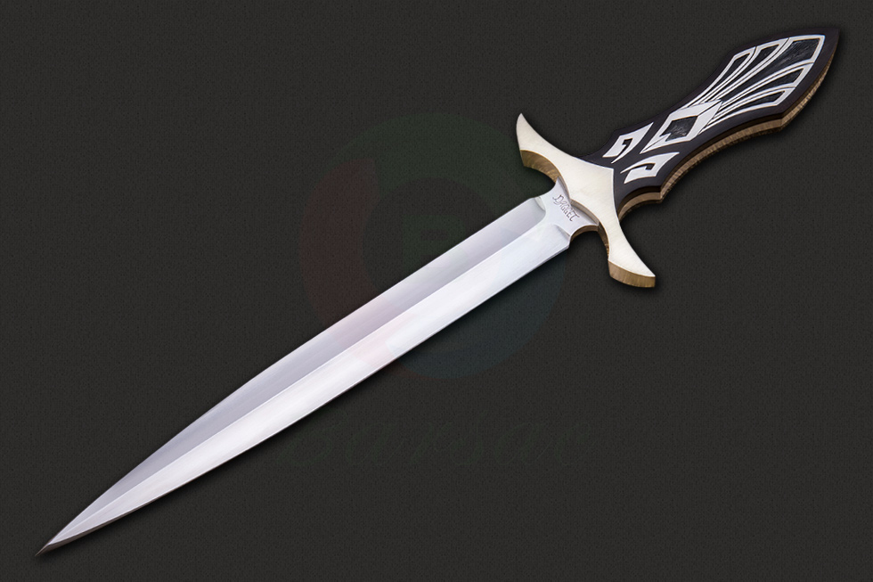原装正品进口AKI初代成员美国刀匠协会名匠丹·达格特名作高硬度中大型战术短剑